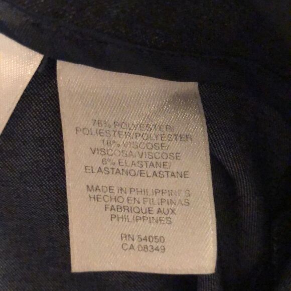 Jones NY 8P Stretch Dress Pants Trousers in Denim Like Color - Picture 13 of 14